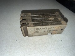 Ridgid Universal Die Set 1&rdquo; to 2&Prime; NPT 47750, Pipe Dies, RH