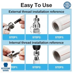 Pipe Threading Tool Kit 5 Piece 1/2 Inch 3/4 Inch 1 Inch Dies Broken Bolt