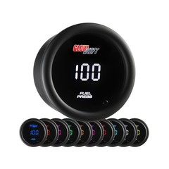 GlowShift 10 Color Digital 100 PSI Fuel Pressure Gauge Kit &ndash; In&hellip; USA FAST SHIP