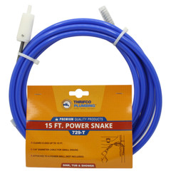 Thrifco 4400729 1/4 Inch X 15ft Drill Power Snake / Auger