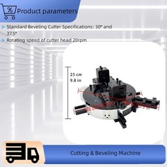 220V 2.4HP 2-6.6&rdquo; Electric External Pipe Cutter Electric Pipe Cutting Beveller