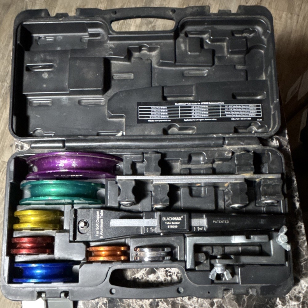 BLACKMAX BTB300 Tube Bender Set 1/4-5/8 in for Copper Aluminum