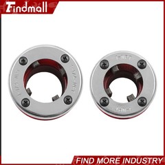 Findmall 1-1/4&Prime; & 1&rdquo; NPT 12-R RH Die Head & Dies 4 Ratchet Pipe Threader