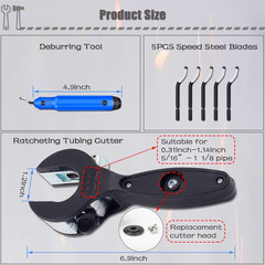 Ratcheting Tubing Cutter, Copper Pipe Cutter 5/16&Prime; To 1 1/8&Prime;,&hellip;