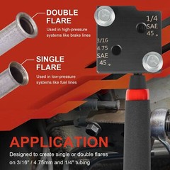33260 Flaring Tool Kit for Creating Single/Double Flares on 3/16&Prime; & 1/4&Prime; Tubing