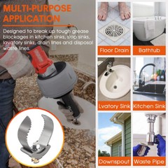 for Sewer Auger Drain Cleaner 3&Prime; Ridgid Style 52822 Double Cutter Sewer Cleaning