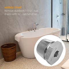 1.5&rdquo; Tub Drain Extractor, Remove the 1.5-inch Old, Broken, Stubborn Golden