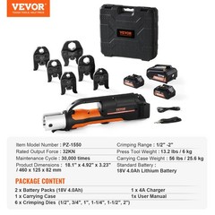 1/2&Prime;-2&Prime; Pro Press Tool 18V with 6 Pro Press Jaws 2pcs 4AH Battery Fast Charger