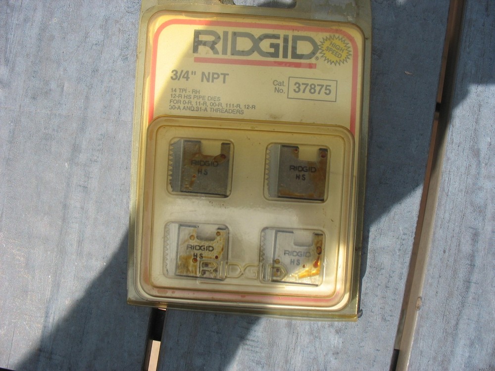 RIDGIT 2&Prime; 12R NPT High Speed Threading Dies (37895) NOS