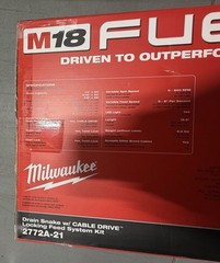 M18 FUEL 18-Volt Lithium-Iron Cordless Plumbing Drain Snake Auger Kit &ndash; NIB