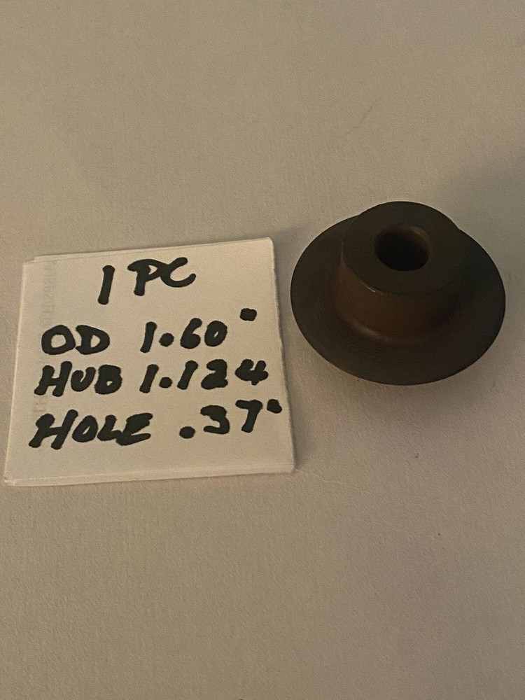 Pipe Cutting Wheel OD 1.60&rdquo;, Hub 1-124&rdquo;, Hole .37 No Markings Cutting NOS