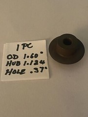 Pipe Cutting Wheel OD 1.60&rdquo;, Hub 1-124&rdquo;, Hole .37 No Markings Cutting NOS