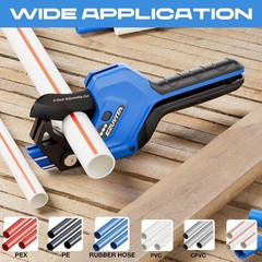 Heavy Duty 3-Gear Adjustable PVC Pipe Cutter Cuts Up to 2-1/2&Prime; Aluminum Alloy