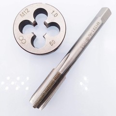 Hss M12 X 1mm Tap and M12 X 1.0mm Die Metric Thread Right Hand