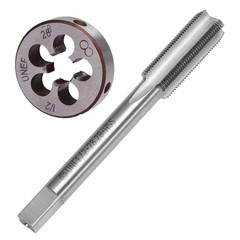 1/2&Prime; &ndash; 28 UNEF Right Hand Tap and Die Set with Round Die 22LR 223 5.56 9mm