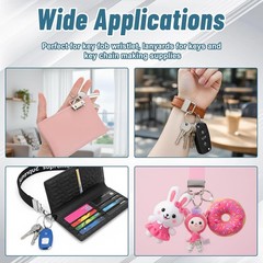 50pcs Key Fob Hardware Set, Lanyard Key Fob Hardware 1 Inch with Keys Fobs Plier