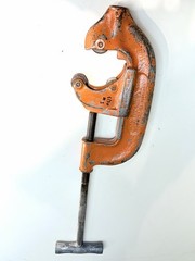 Ridgid No. 4-S Heavy Duty Pipe Cutter, 2&Prime; to 4&Prime; Pipe Used / Works Good #3