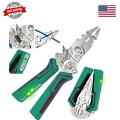 16-IN-1 Foldable Wire Stripping Pliers, 2026 New Rechargeable 12-250V AC/DC T&hellip;