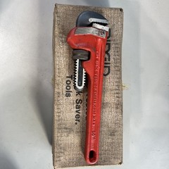 New Old Stock RIDGID 10 Inch Straight Pipe Wrench, Heavy Duty USA Made