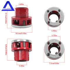 Manual 1-1/4&Prime; & 1&Prime; NPT Right Hand Pipe Threader Die Head with Dies for 12-R