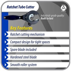 Appli Parts APT-TC115 Ratcheting Tube Cutter 5/16 a 1-1/8 in (8 a 29 mm) for Cop