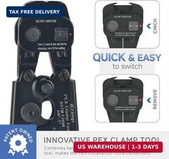 iCRIMP Ratchet PEX Cinch Tool with Removing function for 3/8 to 1-inch Stainless