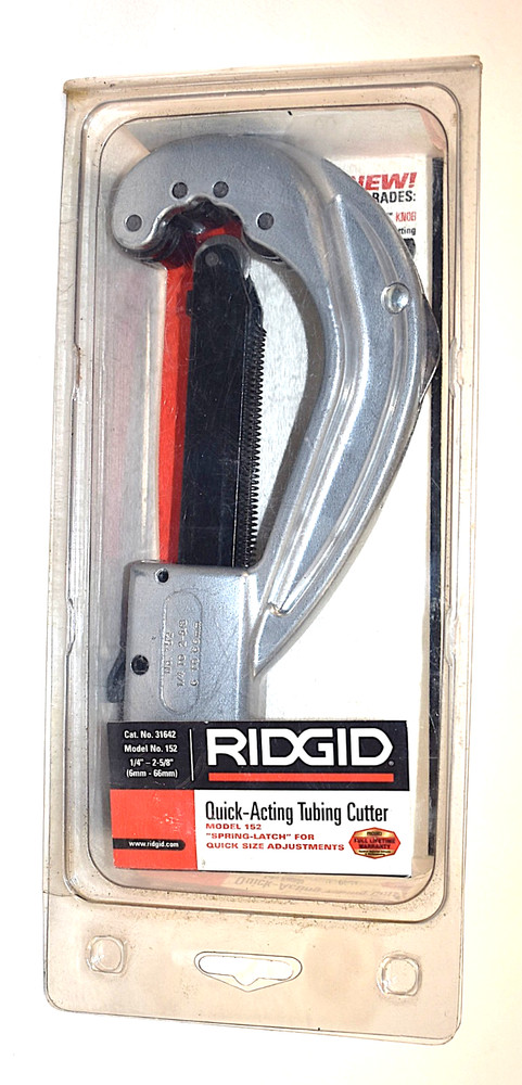 Ridgid 31642 Model 152 Quick-Acting Tubing Cutter (1/4&Prime; &ndash; 2-5/8&Prime;)