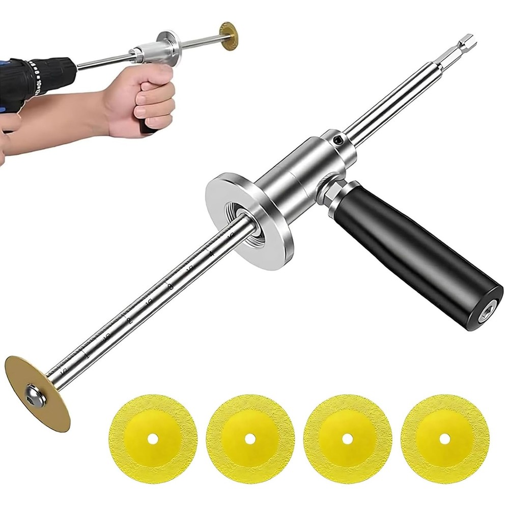 PVC Internal Pipe Cutter, with Diamond Grit Cutting Wheel and Handle,1/4in He&hellip;