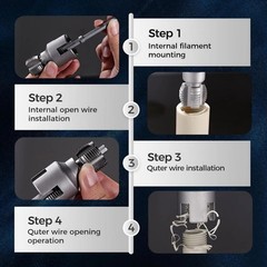 Carbon steel Internal and External Pipe Threading Tool Set 1/2 inch, 3/4 inch