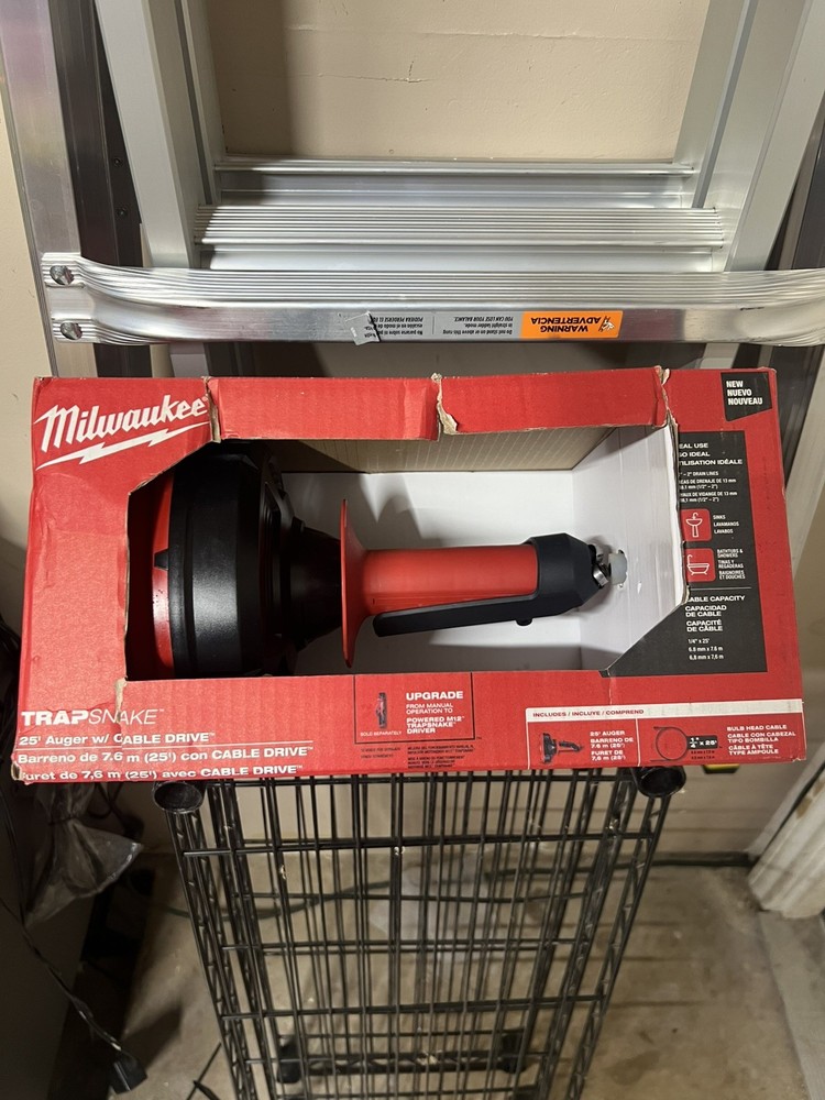 MILWAUKEE Trap Snake Auger Drain Cleaning Kit