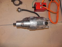 RIDGID 535 early style Motor W foot switch, FOR/REV switch, complete recondition