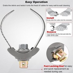 52822 T-232 3&Prime; C Cutter Cable Coupling Drain Cleaning Tools for 3/8&rdquo; & 5/8&rdquo; Drum