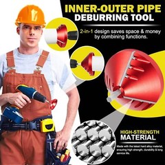 2 in 1 Inner-Outer PVC Deburring Tool, PVC Chamfer Tool, for OD 0.75&Prime; to 3.5&Prime;
