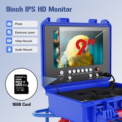30M Sewer Pipe Inspection Camera 512HZ Self-leveling Meter Counter 9&Prime; DVR