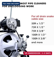 Drain Snake Drill Attachments,8-Piece Drain Cleaner Combination Cutter Heads, Us