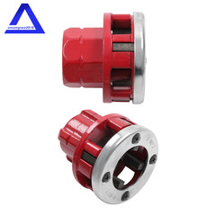 Manual 1-1/4&Prime; & 1&Prime; NPT Right Hand Pipe Threader Die Head with Dies for 12-R