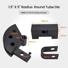 Round Tube Bender Die For Wfb2 Tubing Bender 1.5&Prime; X 5&Prime; 120 Degree Radius