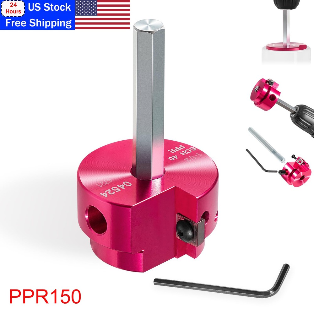1.5&Prime; PVC Pipe Reamer PPR150 &ndash; 3/8-Inch Hex Shaft, Fit into Standard 1/2&Prime; Drills