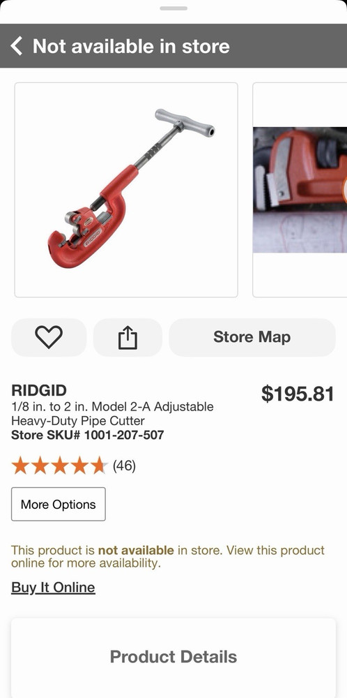 DOYLE Screw Feed Pipe Cutter 1/8 in to 2 in Adjustable Heavy-Duty