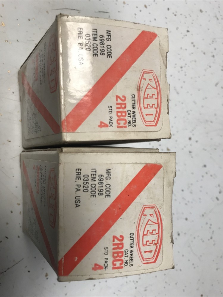 LOT OF 8 REED MFG CUTTER WHEELS 2RBCI item code 03520 Erie, PA USA