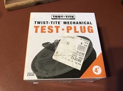 Test-tite Twist-tite Mechanial Test Plug 4&rdquo; # 83594 For Plumbers