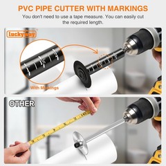 Luckyway Inside Pipe Cutter for Drill and Angel Grinder, Including Diamond Gr&hellip;