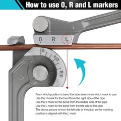 Portable Grey Tube Bender with Comfortable Grip for Plumbing & Automotive Tasks