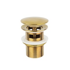Brushed Gold Freestanding Bathtub Drain Stopper, Compatible with