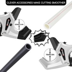 Ratchet PVC Pipe Cutter Heavy Duty,Cuts up to 3 Inches,PVC Cutter with One-Click
