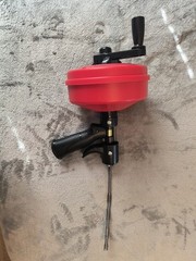 Drain Snake Handle Spin Type Auto Feed Into Pipe for 3/4&Prime; &ndash; 1-1/2&Prime; up to 25&prime;