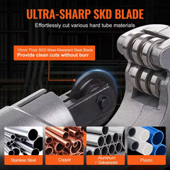 3PCS Tubing Cutter Set-Heavy Duty Pipe Cutter 3/16-2 In. OD Mini Tube Cutter 1/8