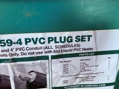 Greenlee 859-4 PVC Plug Set for 2 in. to 4 in. for PVC Conduit Pipe Bender
