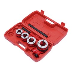 Manual Ratchet Pipe Threading Threader Die Head Handle Set 1/2&rdquo; to 1-1/4&rdquo; BSPT