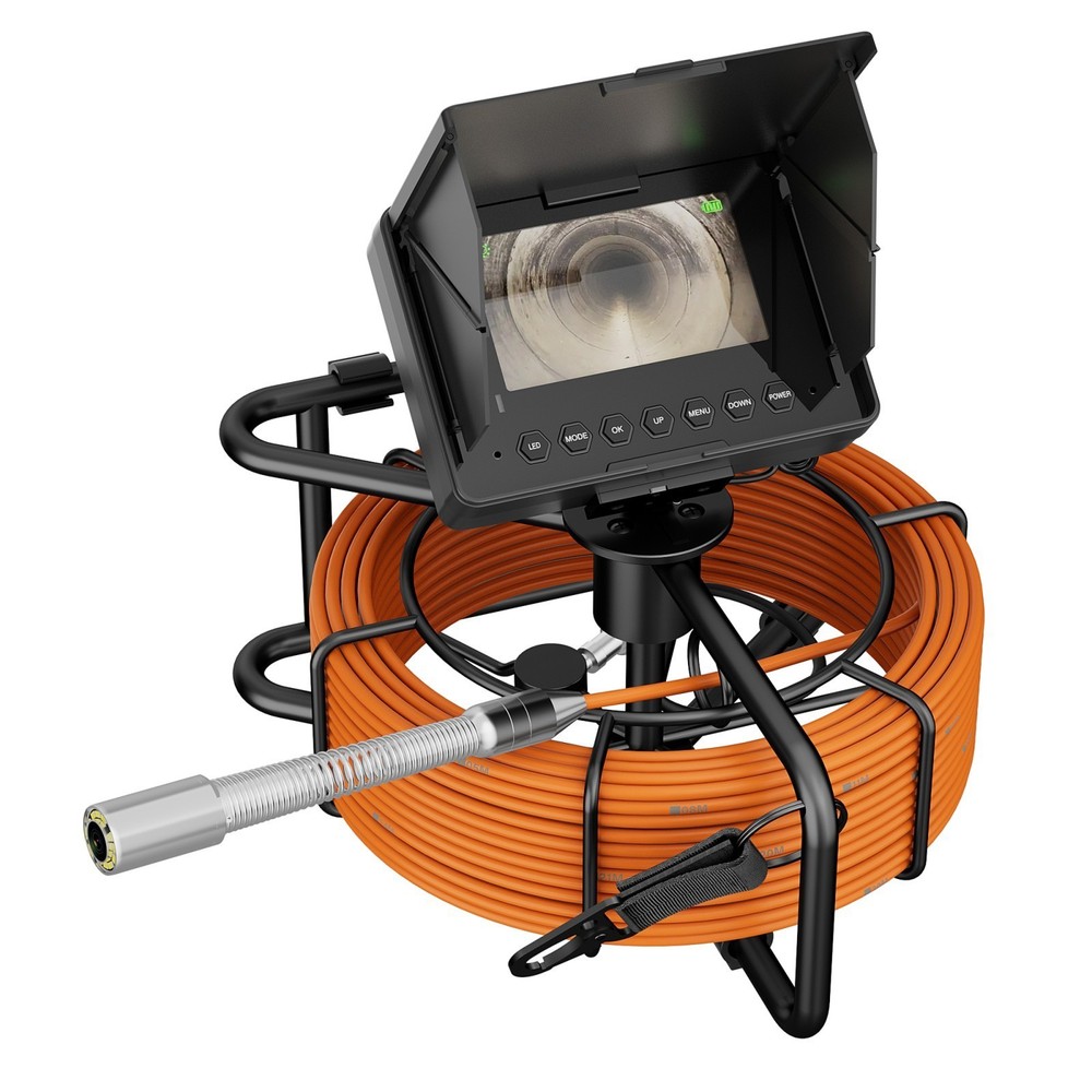 30M Sewer Pipe Inspection Camera 4.3&Prime; Monitor Drain Sewer Pipeline Endoscope